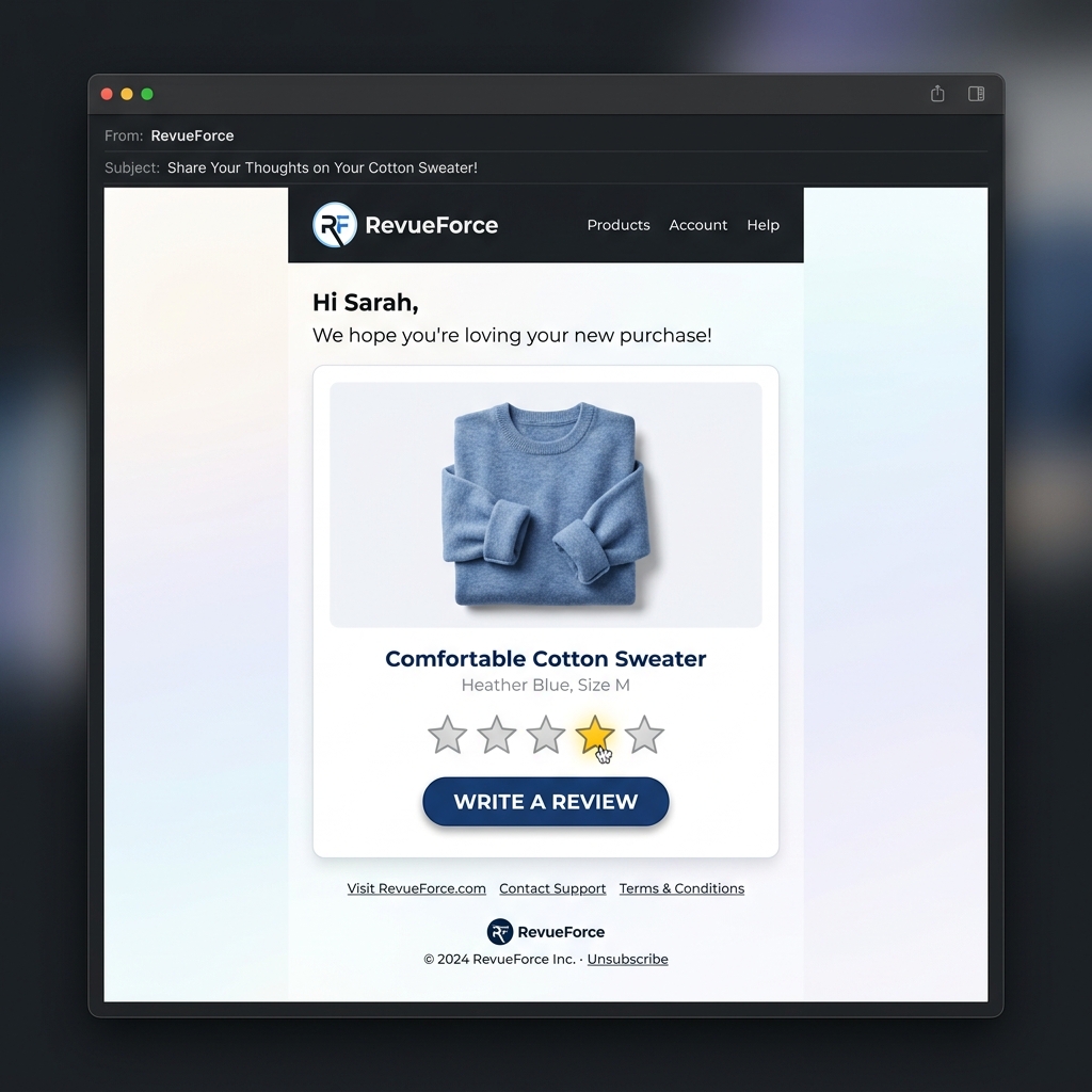Post-Purchase Email Invitation